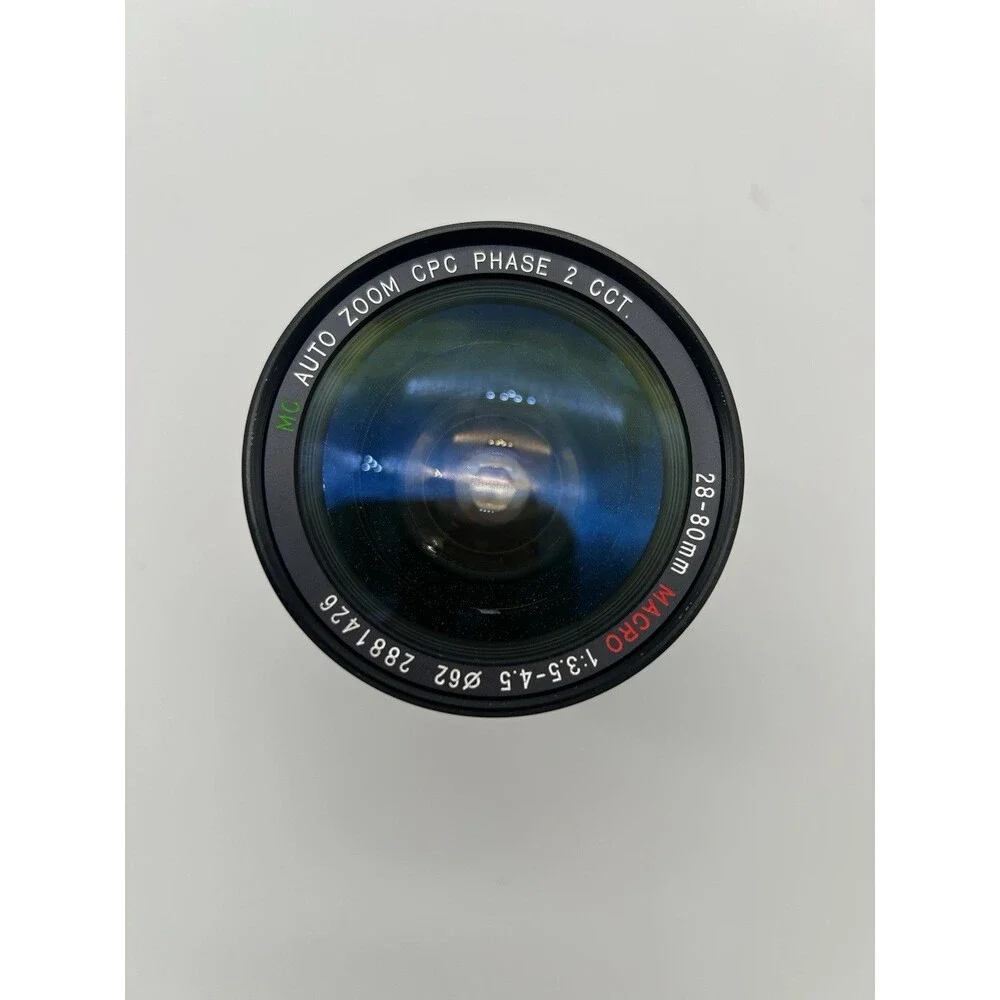MC Auto Zoom CPC Phase 2 CCT 28-80mm f/3.5-4.5 Macro Manual Focus Lens Japan